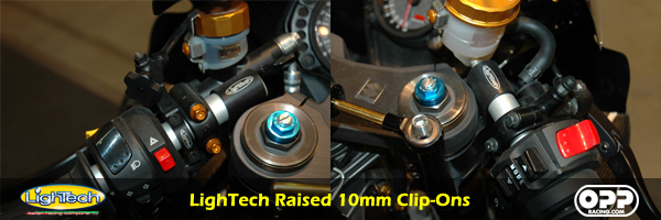 LighTech fixed racing clip-ons for motorcycles